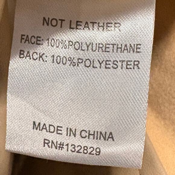 As‎ Is SUPERDOWN Chantel Faux Leather Romper in Nude Size Small - Picture 7 of 16